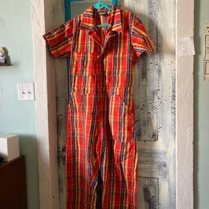Big Bud Press Plaid Jumpsuit XL